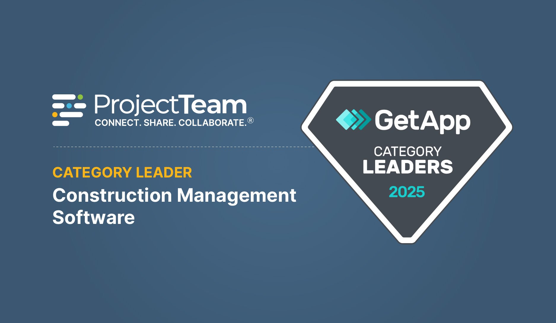 ProjectTeam.com named a 2025 Category Leader