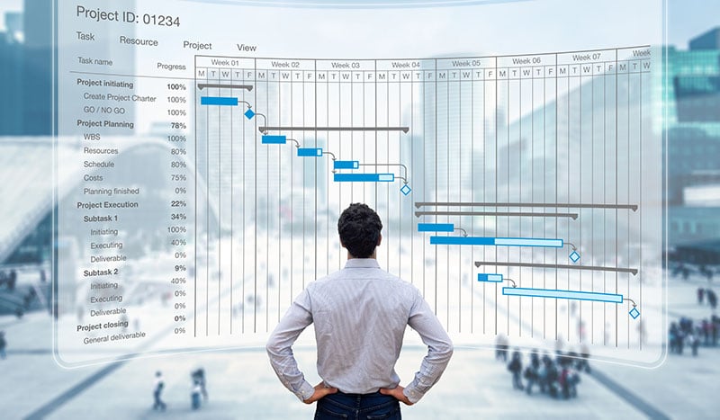 ProjectTeam.com includes Gantt Schedule tools